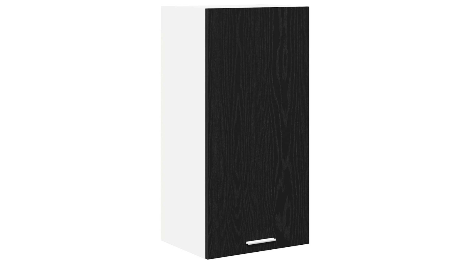 vidaXL Riga Black Oak/White Hanging Cabinet - 40 x 31 x 80cm