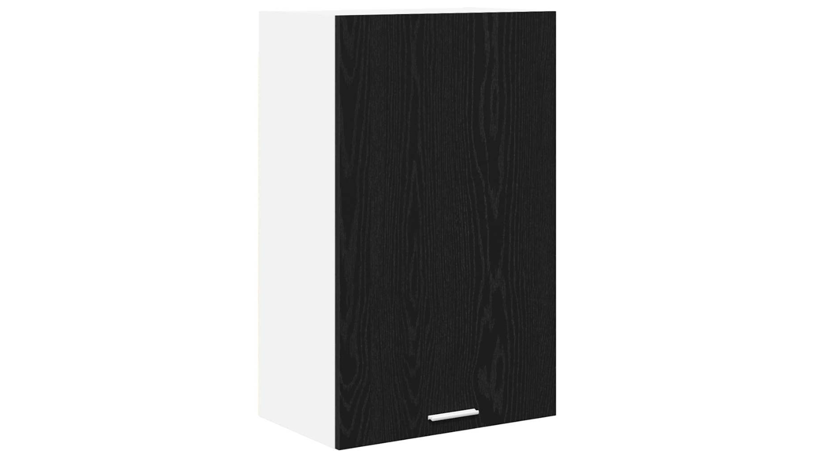 vidaXL Black Oak/White Hanging Cabinet with Door - 50 x 31 x 80cm