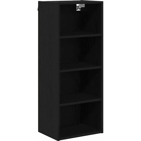 vidaXL Black Oak Engineered Wood 40 x 29.5 x 100cm Hanging Cabinet