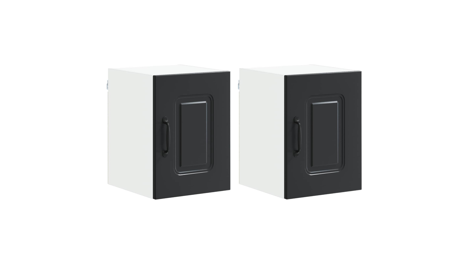 vidaXL 2 Piece Black Kalmar Dishwasher Panel - 30 x 31 x 40cm