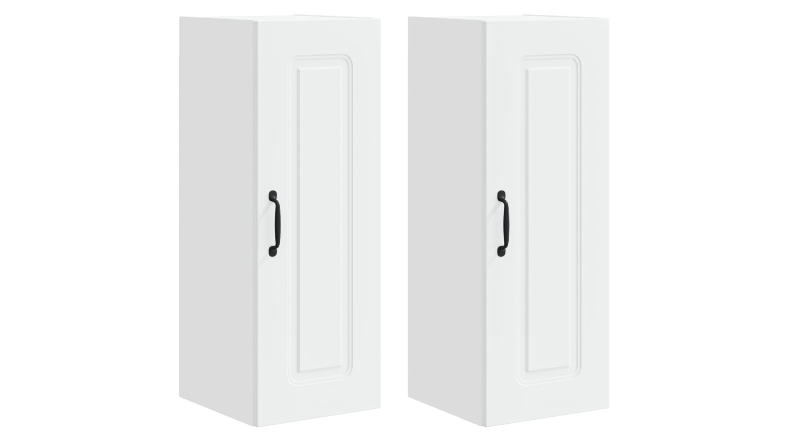 vidaXL 2 Piece White Kalmar Dishwasher Panel - 30 x 31 x 80cm