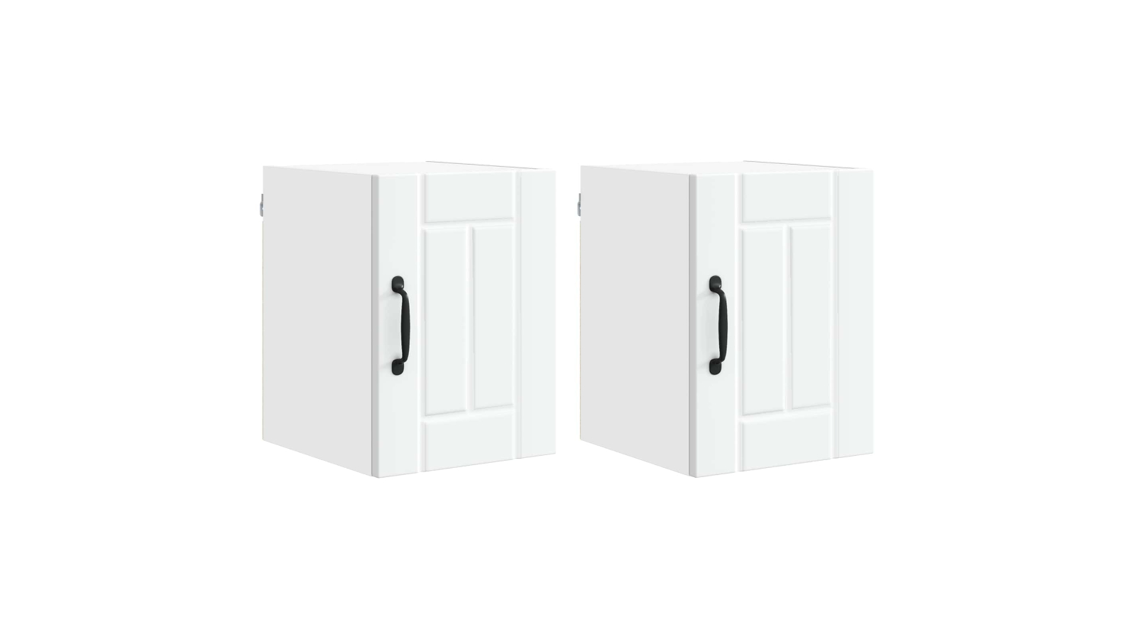 vidaXL 2 Piece White Lucca Dishwasher Panel - 30 x 31 x 40cm