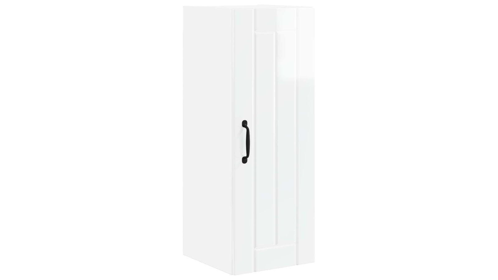 vidaXL High Gloss White Lucca Wall Cabinet - 30 x 31 x 80cm