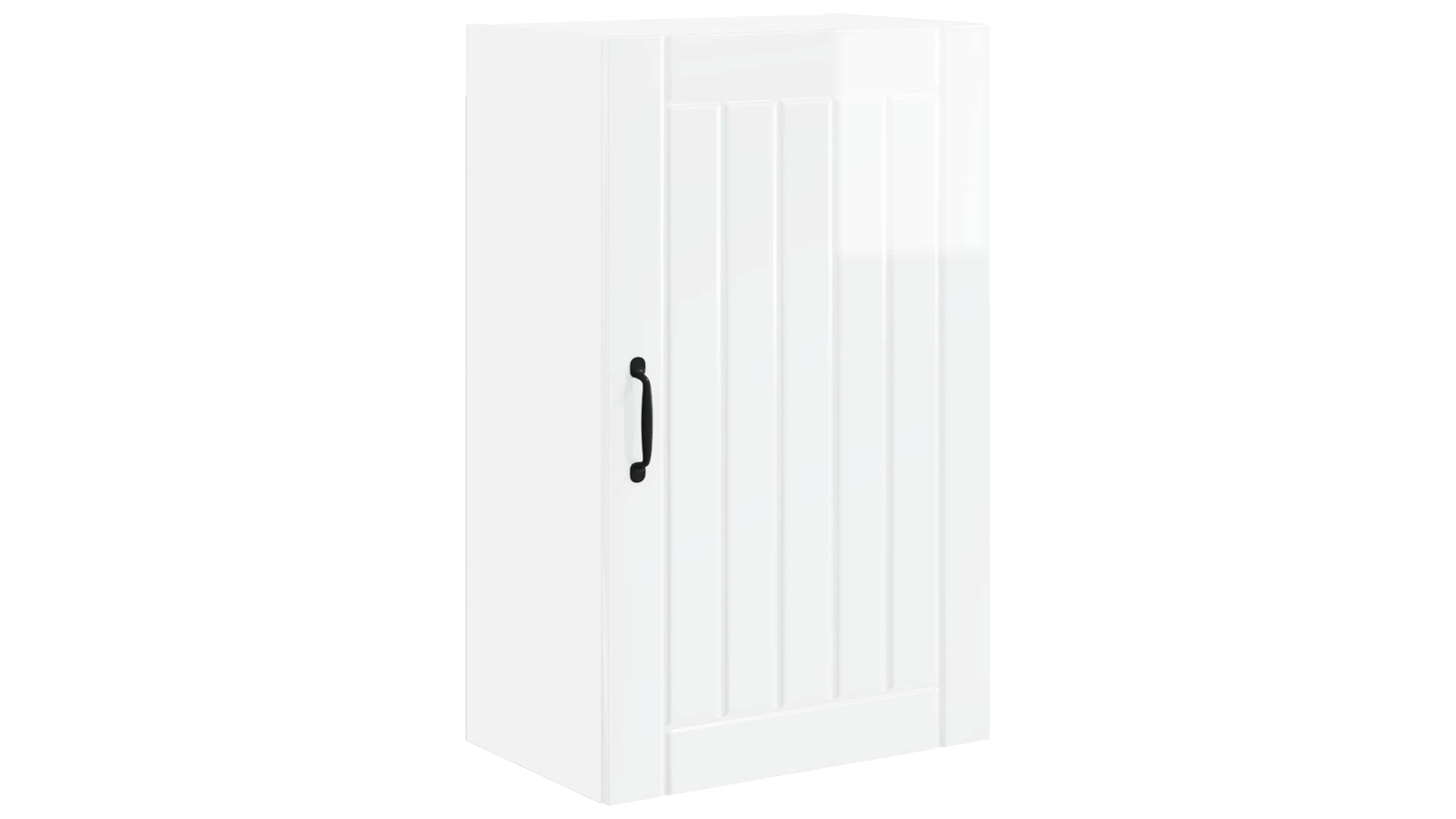 vidaXL High Gloss White Lucca Wall Cabinet - 50 x 31 x 80cm