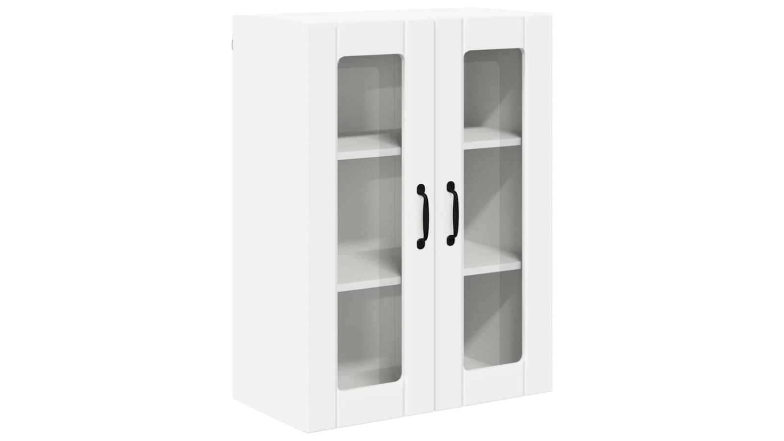 vidaXL White Engineered Wood 60 x 31 x 80cm Lucca Wall Corner Cabinet