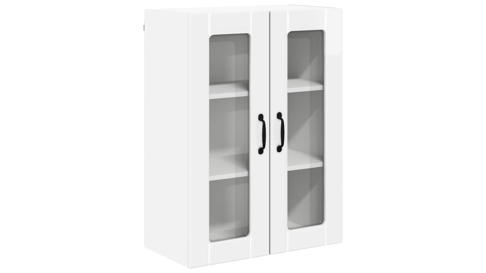 vidaXL High Gloss White 60 x 31 x 80cm Lucca Wall Corner Cabinet