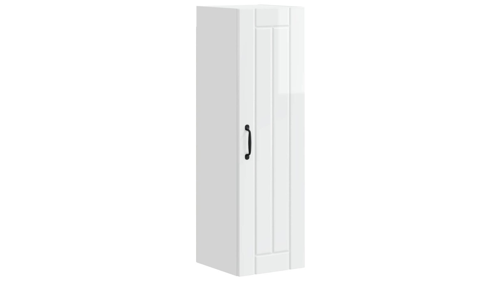 vidaXL High Gloss White Lucca Wall Cabinet - 30 x 31 x 100cm