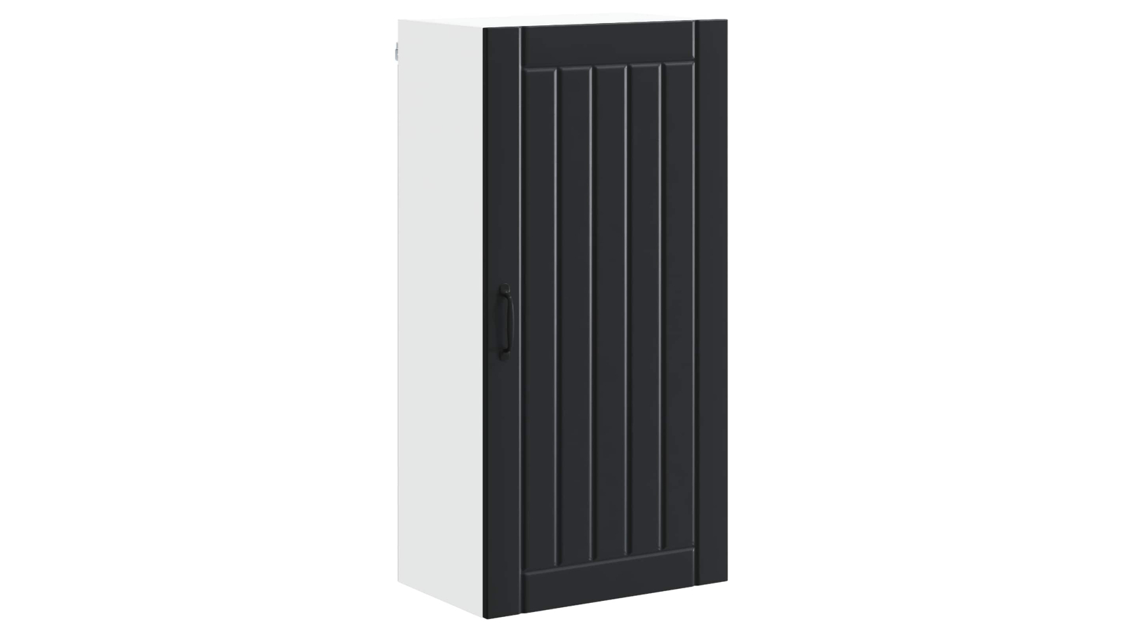 vidaXL Black Engineered Wood 50 x 31 x 100cm Lucca Wall Cabinet