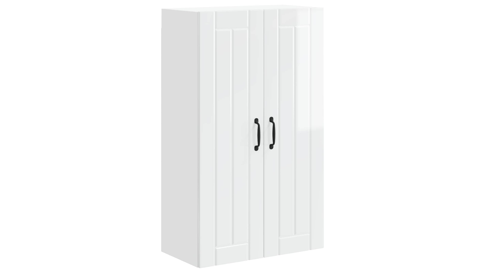 vidaXL High Gloss White 60 x 31 x 100cm Lucca Wall Corner Cabinet