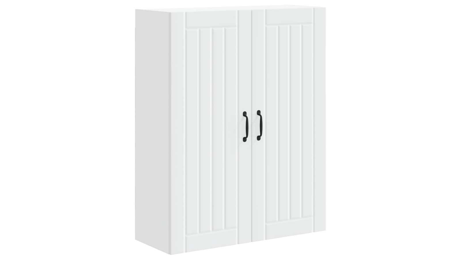 vidaXL White Engineered Wood 80 x 31 x 100cm Lucca Wall Corner Cabinet