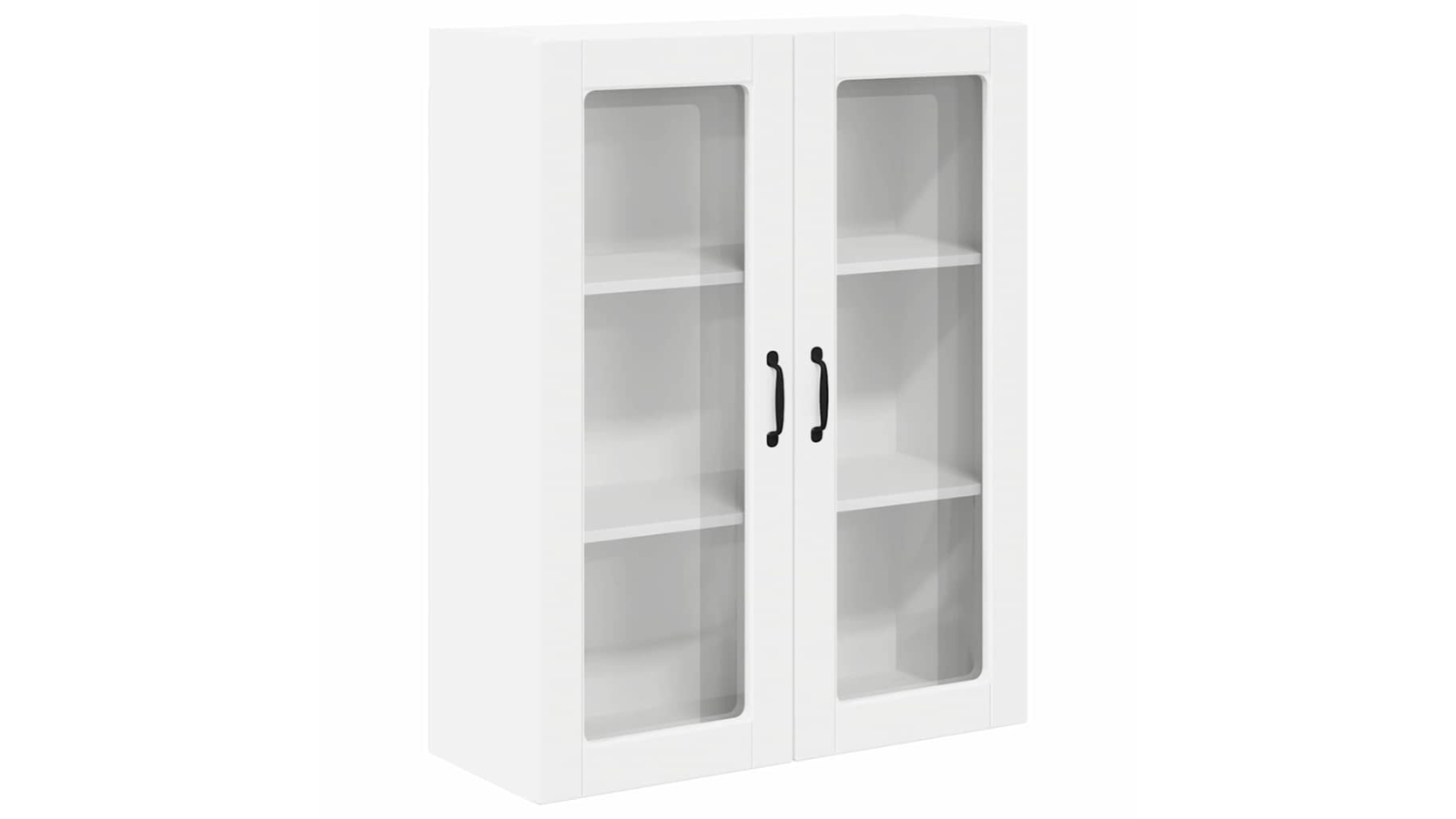 vidaXL White Lucca Wall-Mounted Kitchen Cabinet - 80 x 31 x 100cm