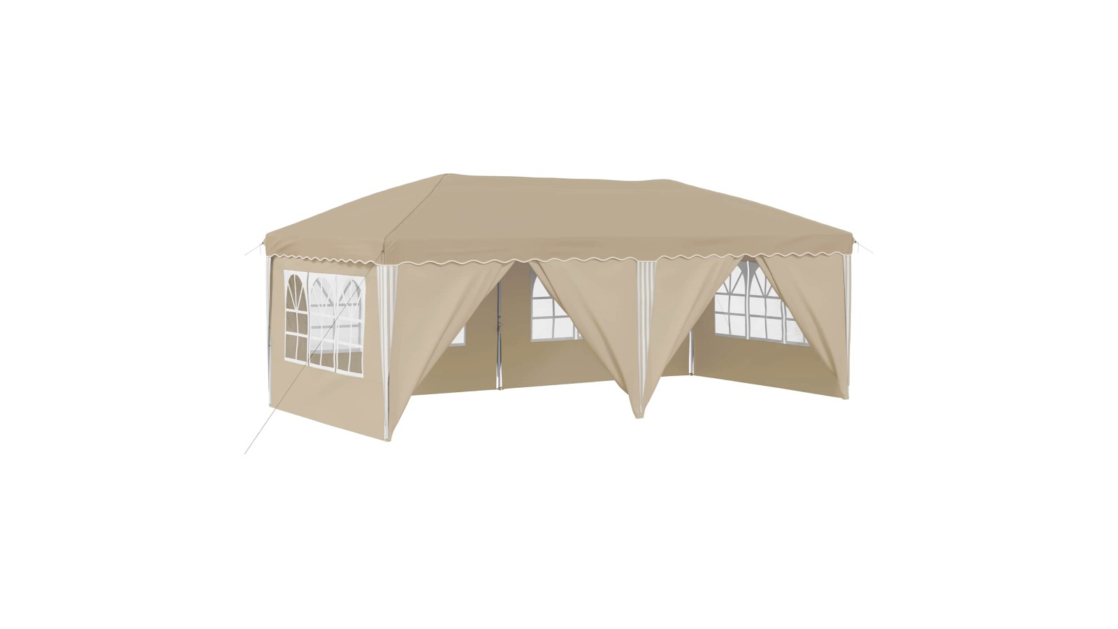 vidaXL Cream Pop-up Party Tent - 575 x 288 x 245cm