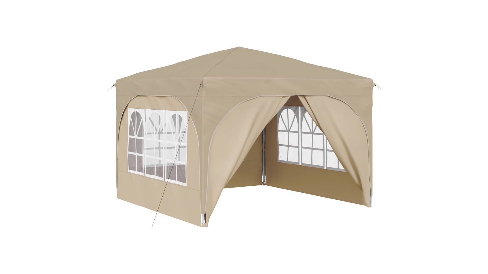 vidaXL Cream Pop-up Party Tent - 290 x 290 x 245cm