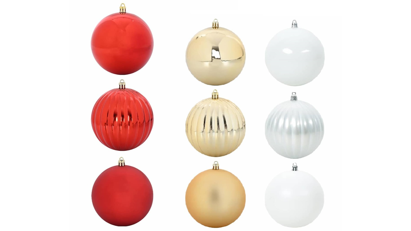 vidaXL 3 Piece XX-Large Christmas Bauble Set