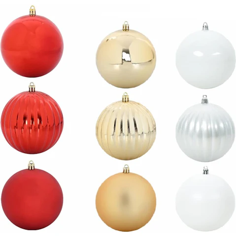 vidaXL 3 Piece XX-Large Christmas Bauble Set