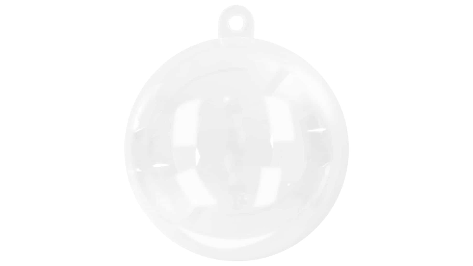 vidaXL Set of 25 Transparent Christmas Bauble - 10cm