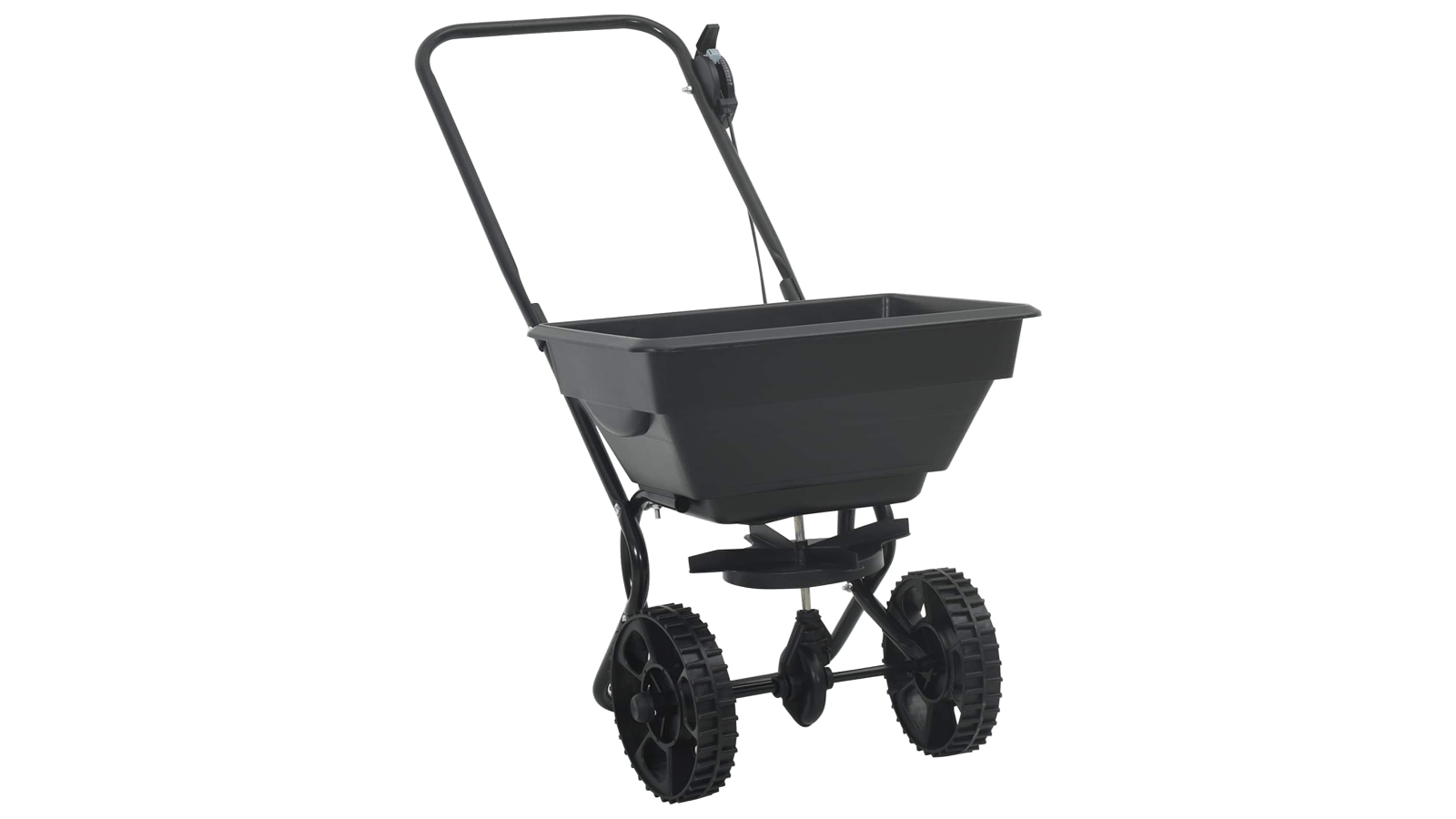 vidaXL Black PVC and Steel Spreader - 82 x 46 x 75cm