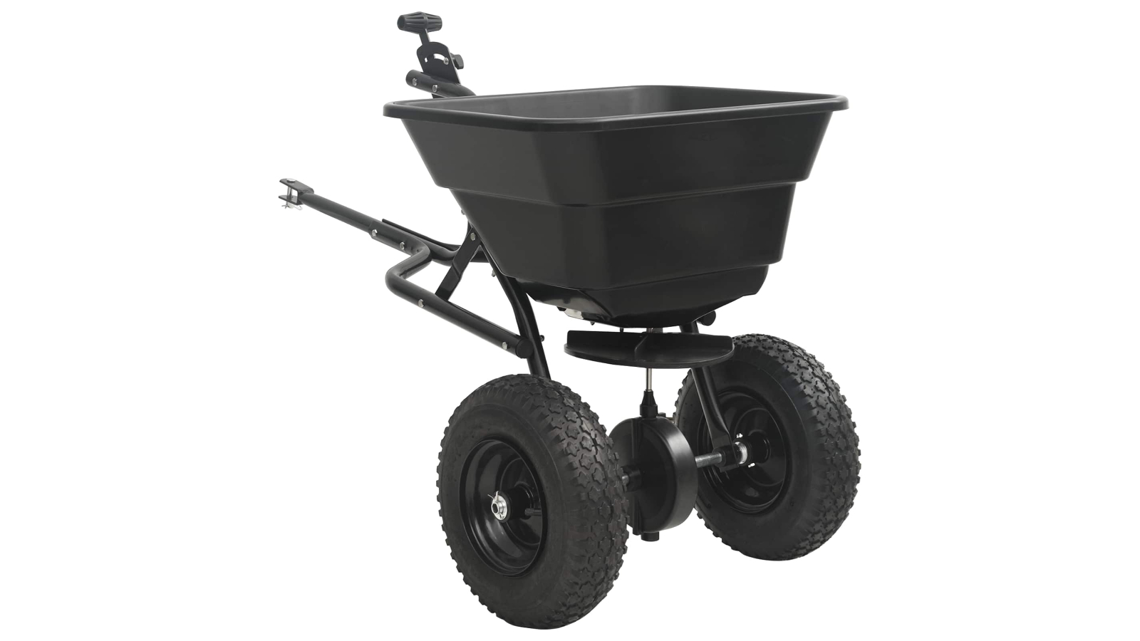 vidaXL Black PVC and Steel Spreader - 53 x 108 x 74cm