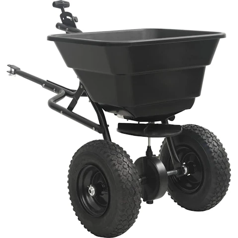 vidaXL Black PVC and Steel Spreader - 53 x 108 x 74cm