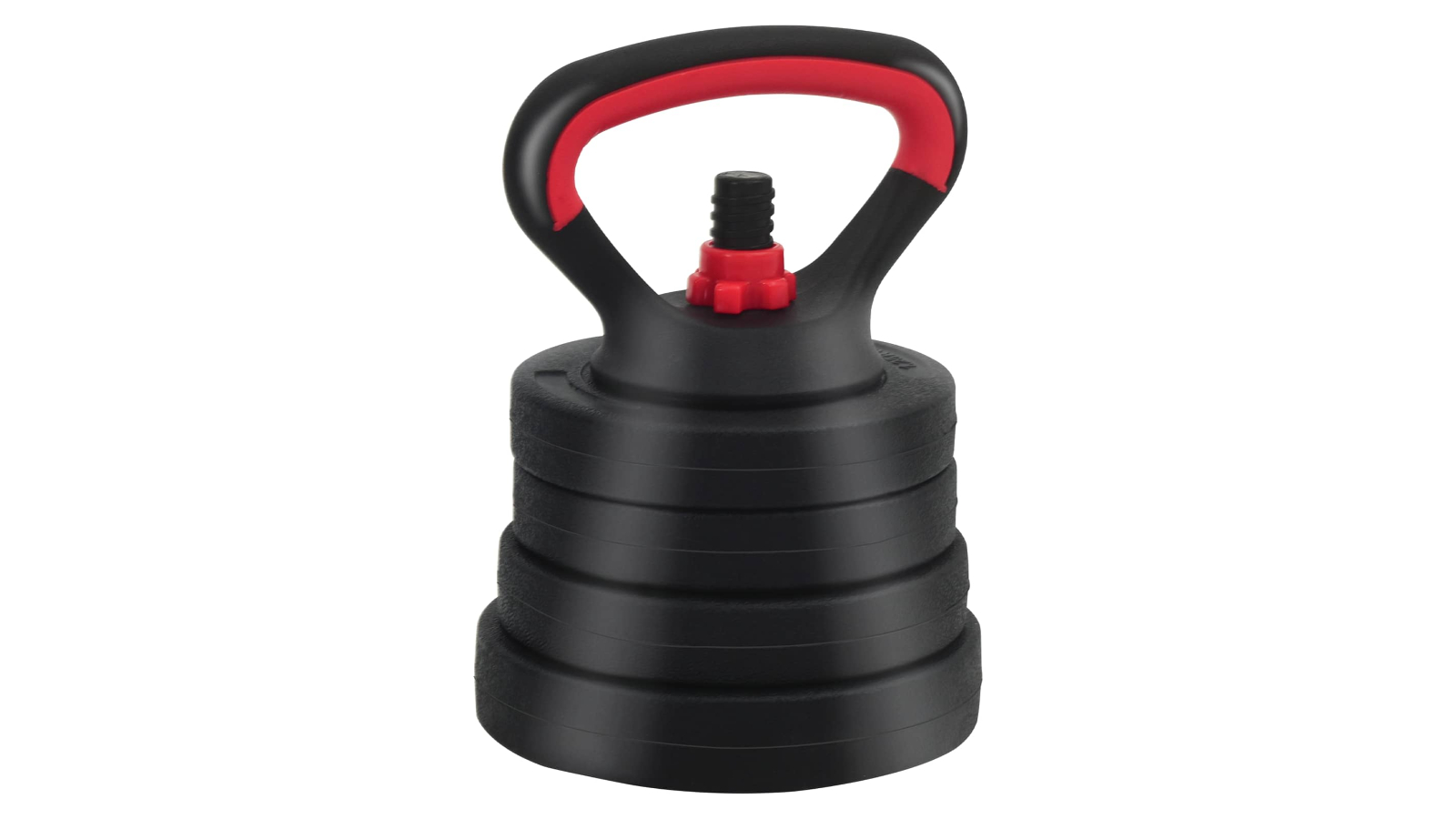 vidaXL Black/Red 4-in-1 Kettlebell Dumbbell Set - 20kg