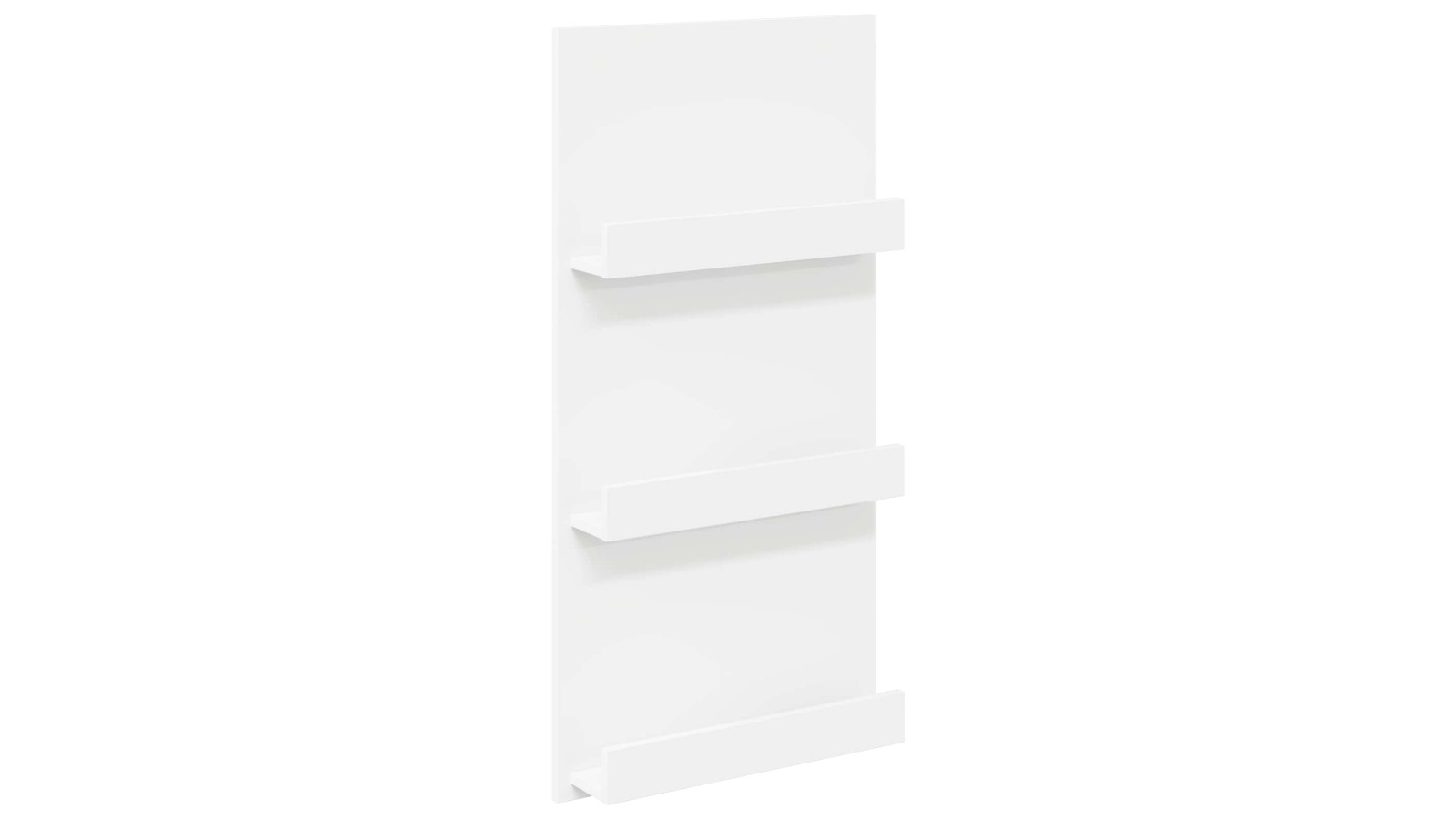 vidaXL White Engineered Wood Magazine Rack with Shelf - 51 x 11 x 102cm 