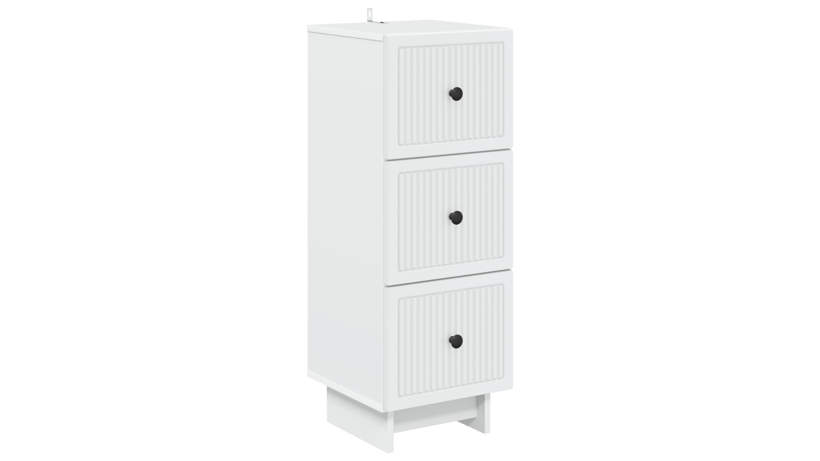 vidaXL White Engineered Wood 33 x 34.5 x 90cm Storage Drawer Cabinet