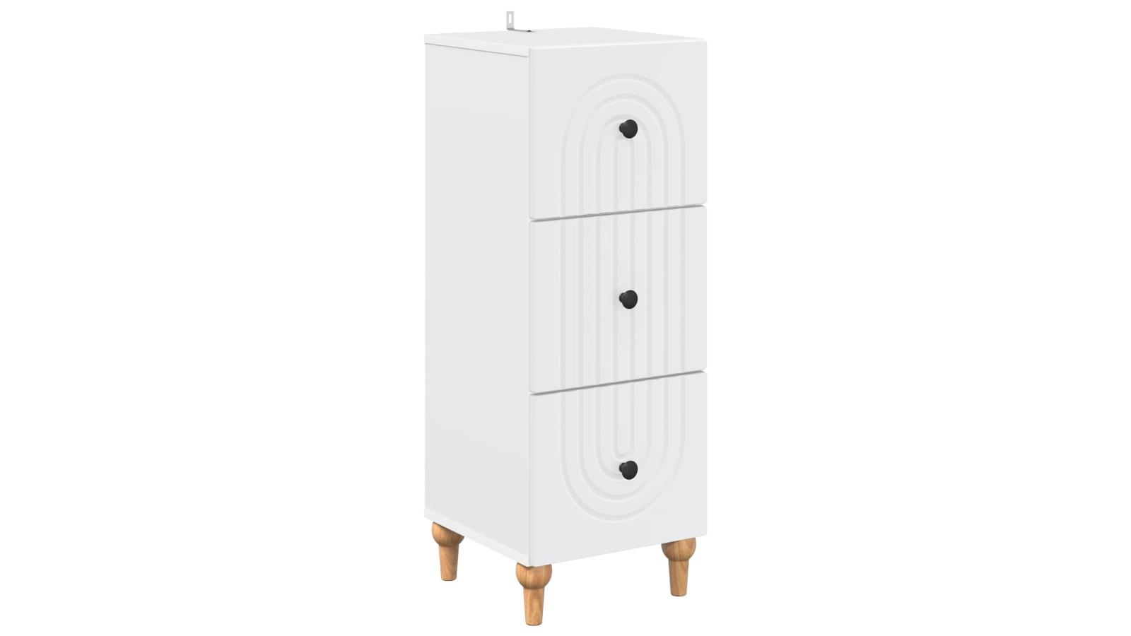 vidaXL White Multiple Drawer Unit Storage Cabinet - 90 x 33 x 34.5cm