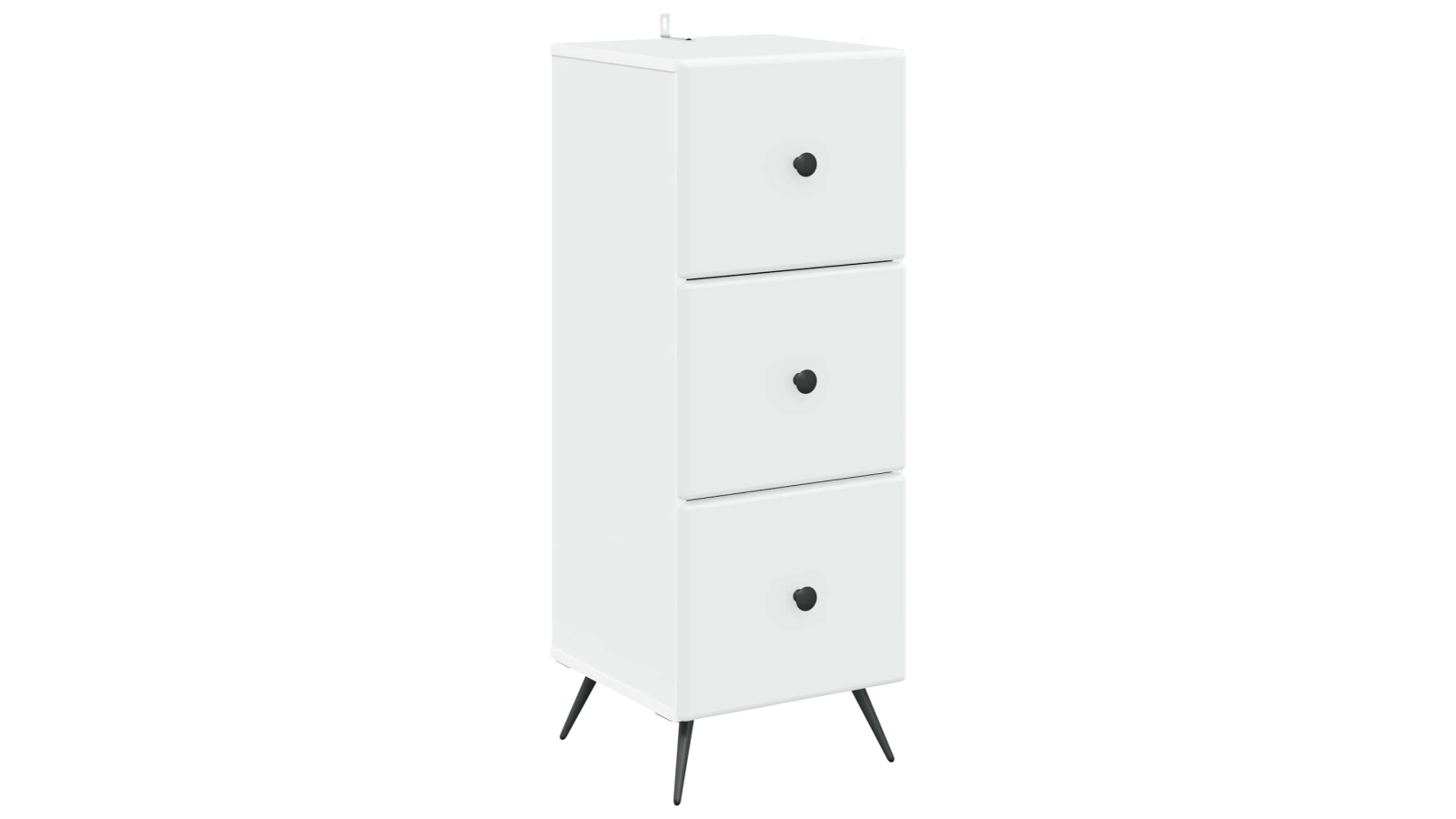 vidaXL White Engineered Wood 33 x 34.5 x 90cm Drawer Cabinet