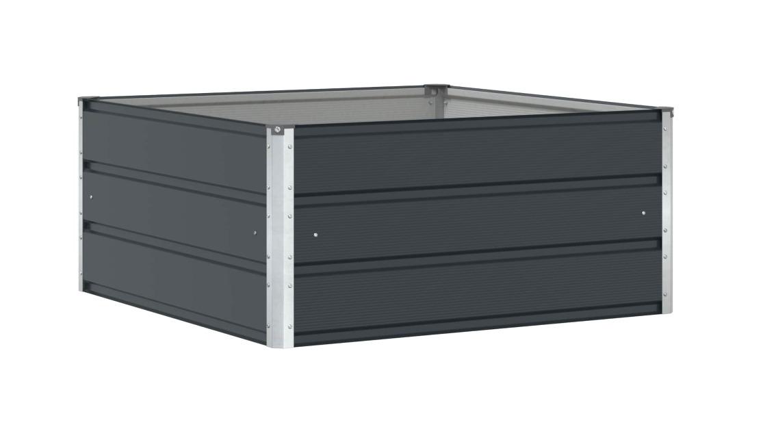 vidaXL Anthracite Steel Planter