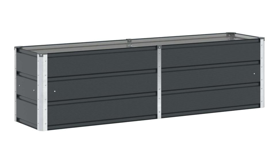vidaXL Anthracite Modern Planter - 160 x 40 x 45cm