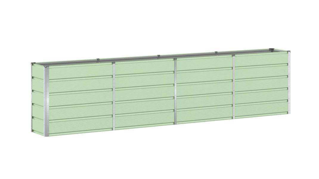 vidaXL Green Modern Flair Steel Planter