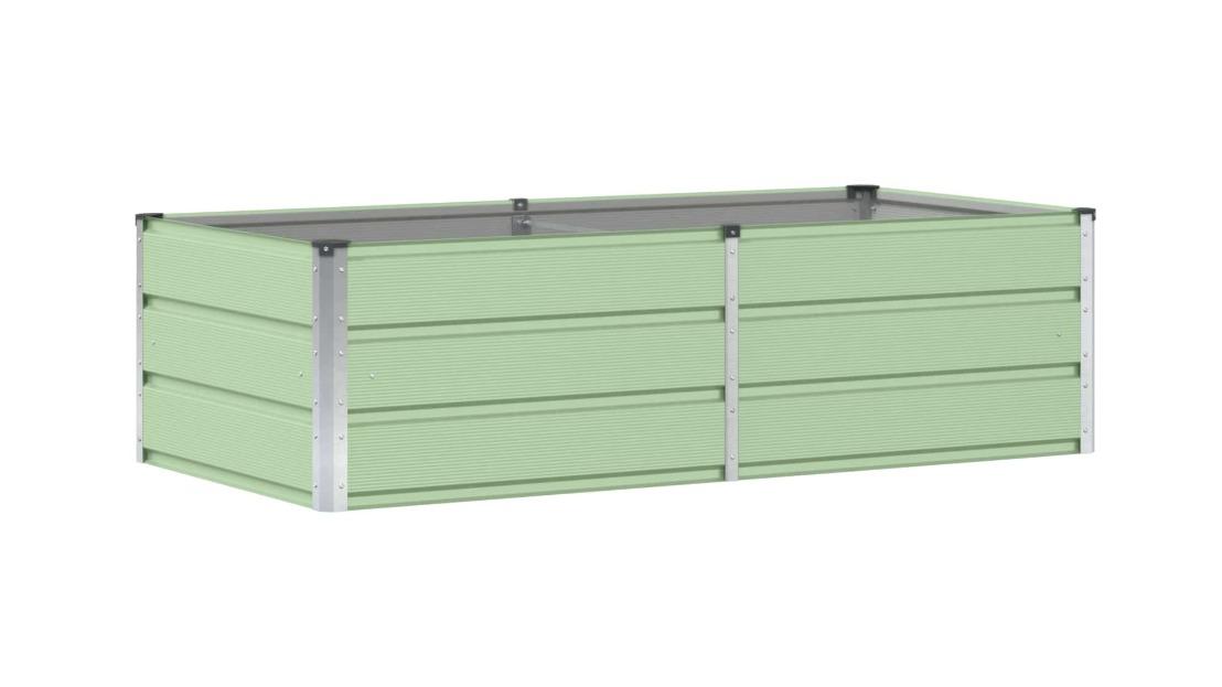 vidaXL Green Modern Steel Planter - 160 x 80 x 45cm