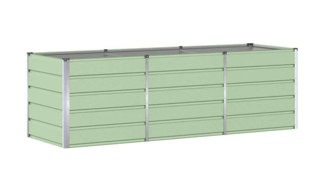 vidaXL Green Modern Steel Planter