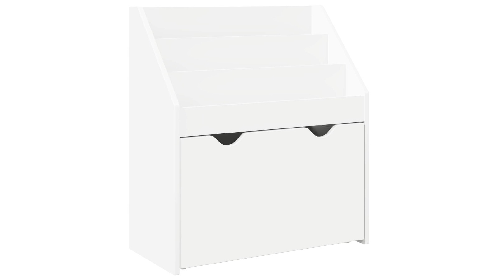 vidaXL Engineered Wood 60 x 29.5 x 69cm Kids Bookshelf - White