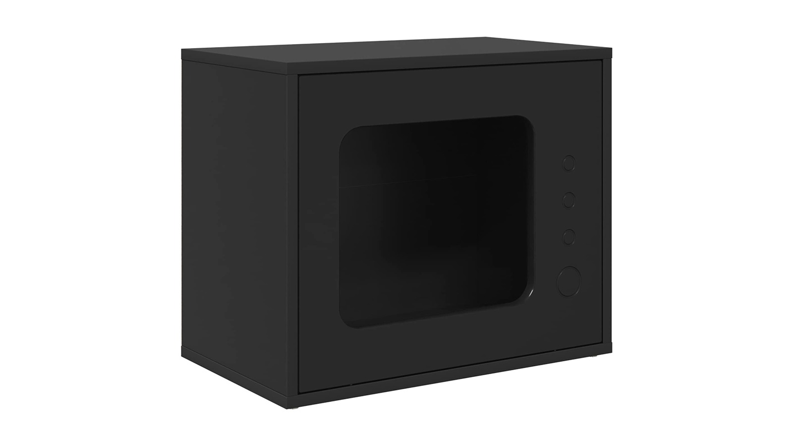 vidaXL Engineered Wood 51 x 30 x 42.5cm Cat House - Black
