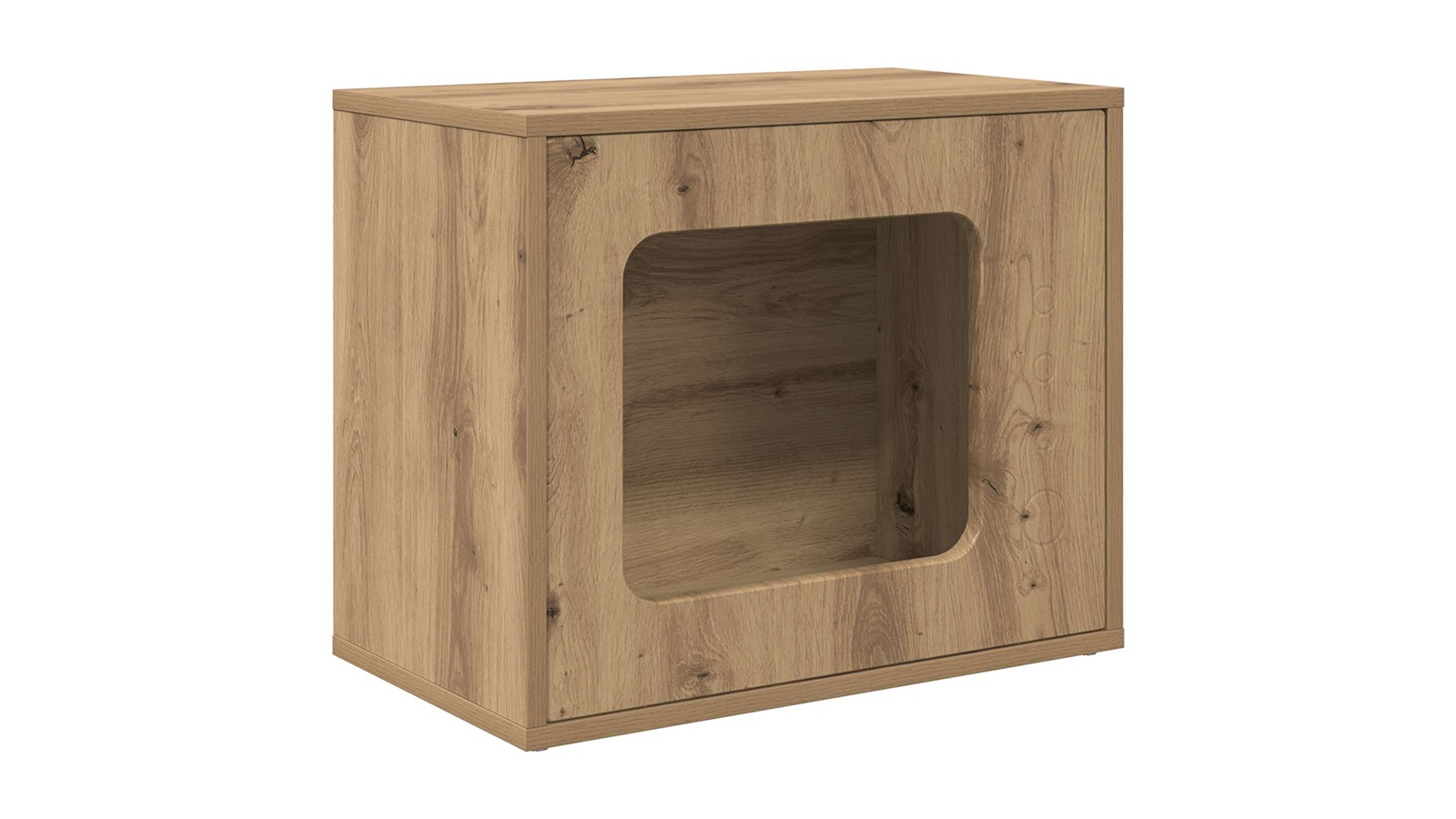 vidaXL Engineered Wood 51 x 30 x 42.5cm Cat House - Artisian Oak
