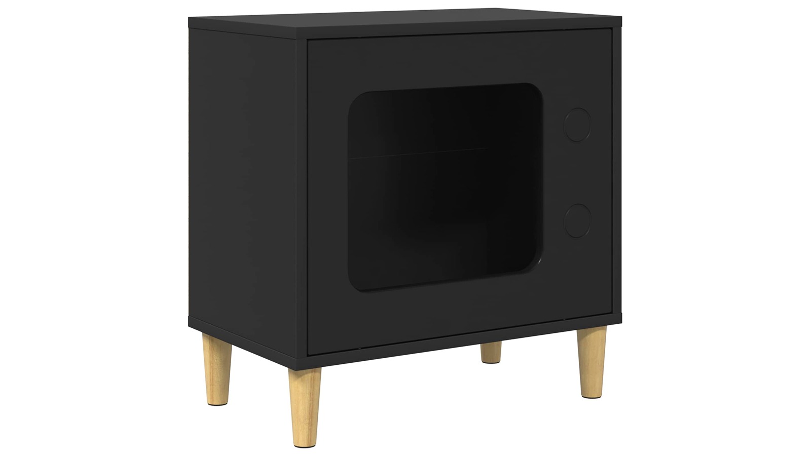 vidaXL Engineered Wood 51 x 30 x 52cm Cat House - Black