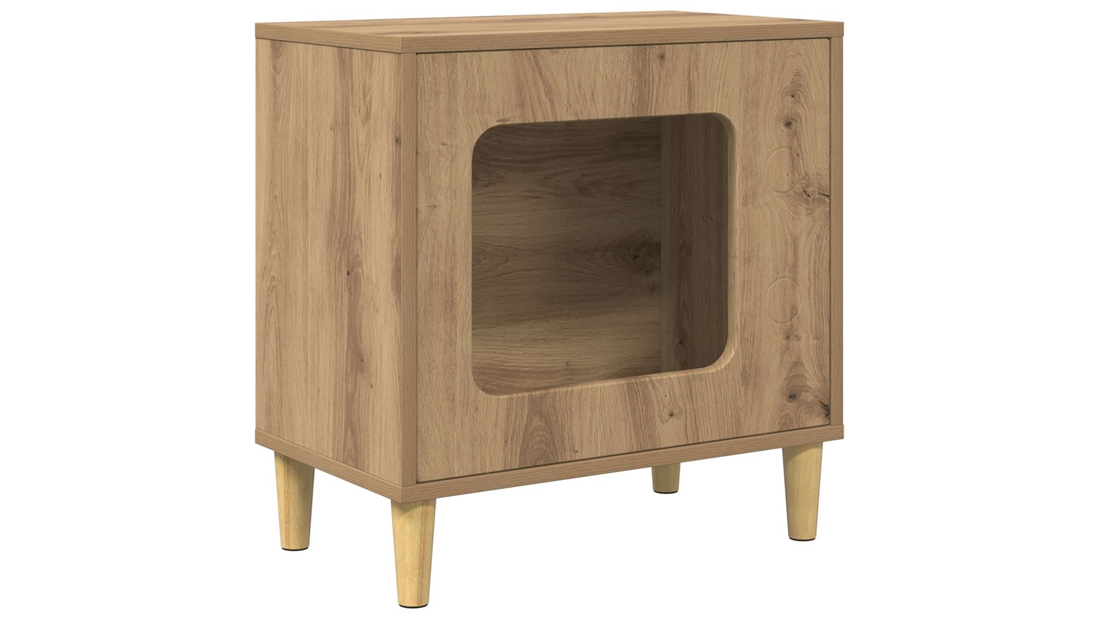 vidaXL Engineered Wood 51 x 30 x 52cm Cat House - Artisan Oak