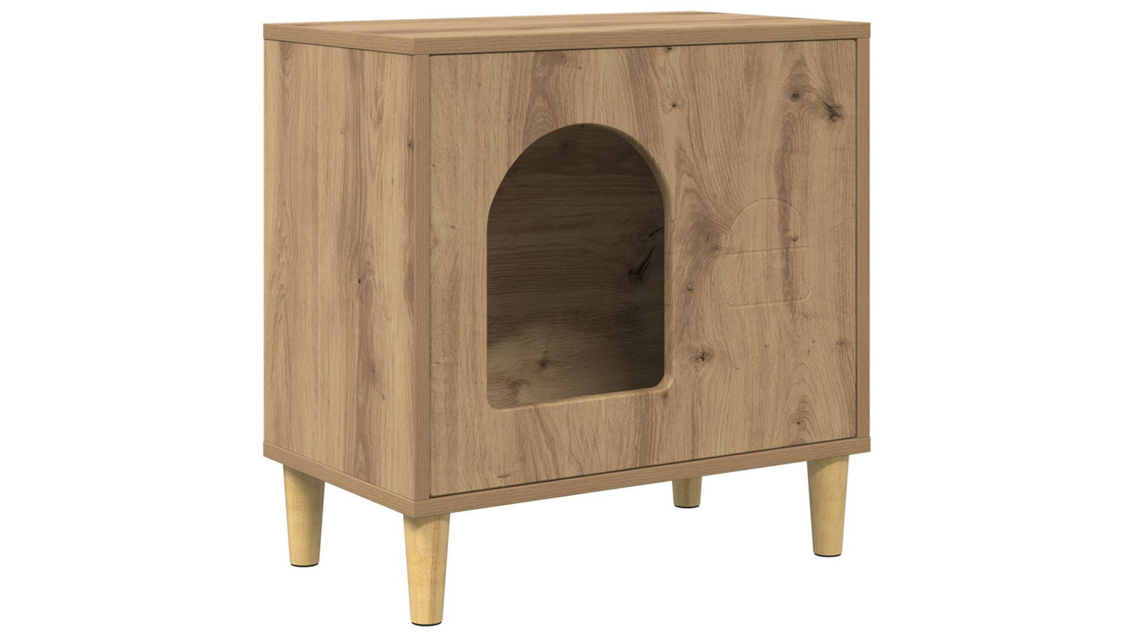 vidaXL 51 x 30 x 52cm Engineered Wood Cat House - Artisian Oak