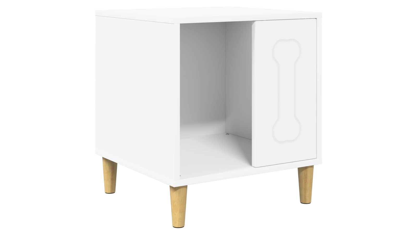 vidaXL White Engineered Wood 44 x 42 x 49cm Dog House