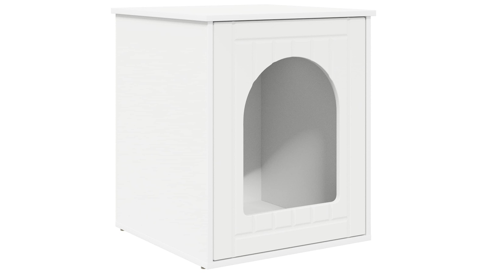 vidaXL Engineered Wood 53 x 52 x 62cm Cat House - White