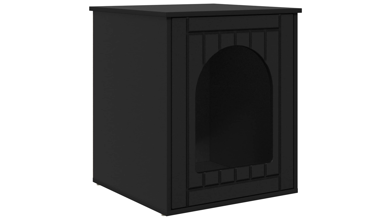 vidaXL Engineered Wood 53 x 52 x 62cm Cat House - Black