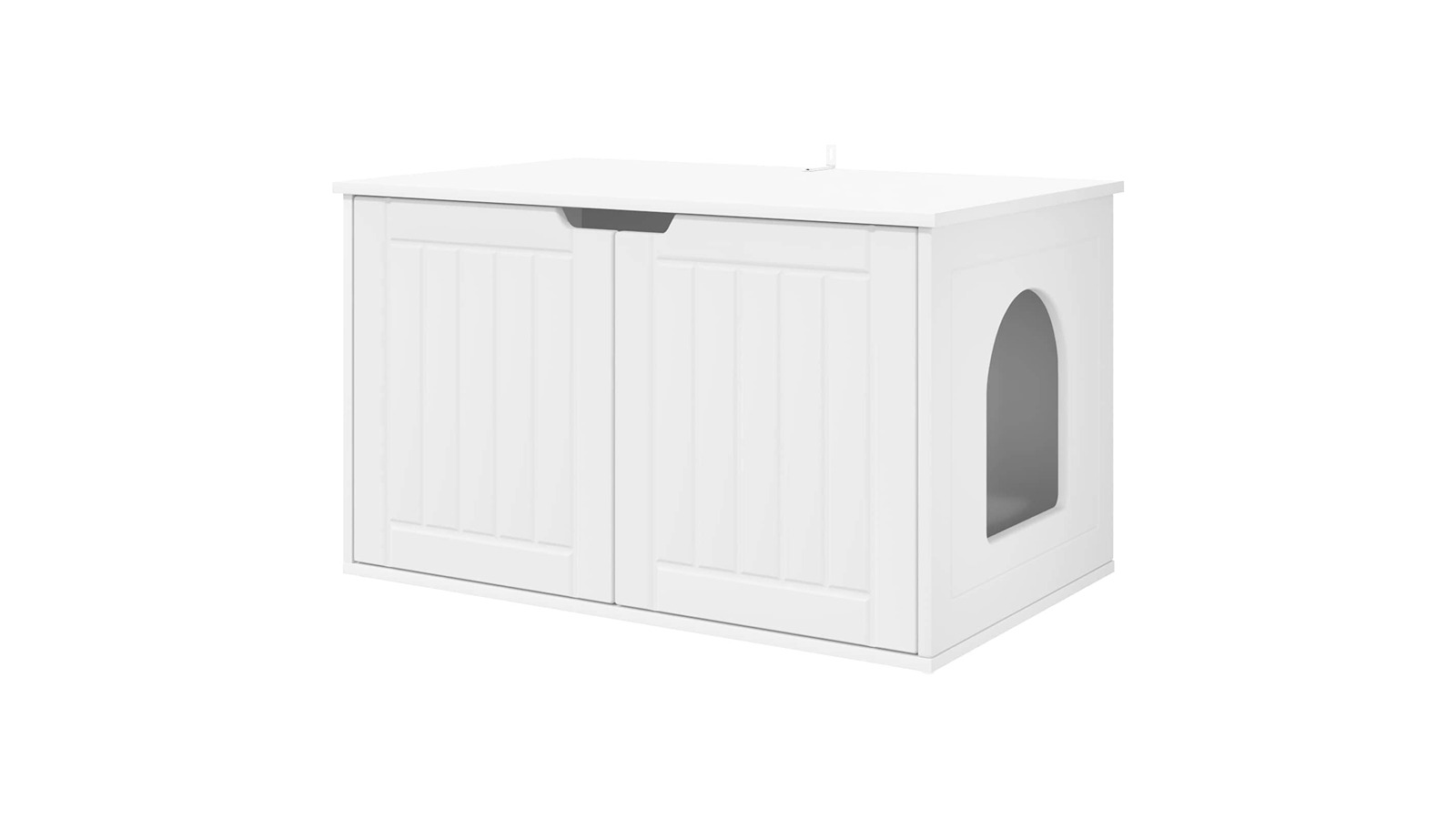 vidaXL Engineered Wood 85 x 55 x 50.5cm Cat House - White