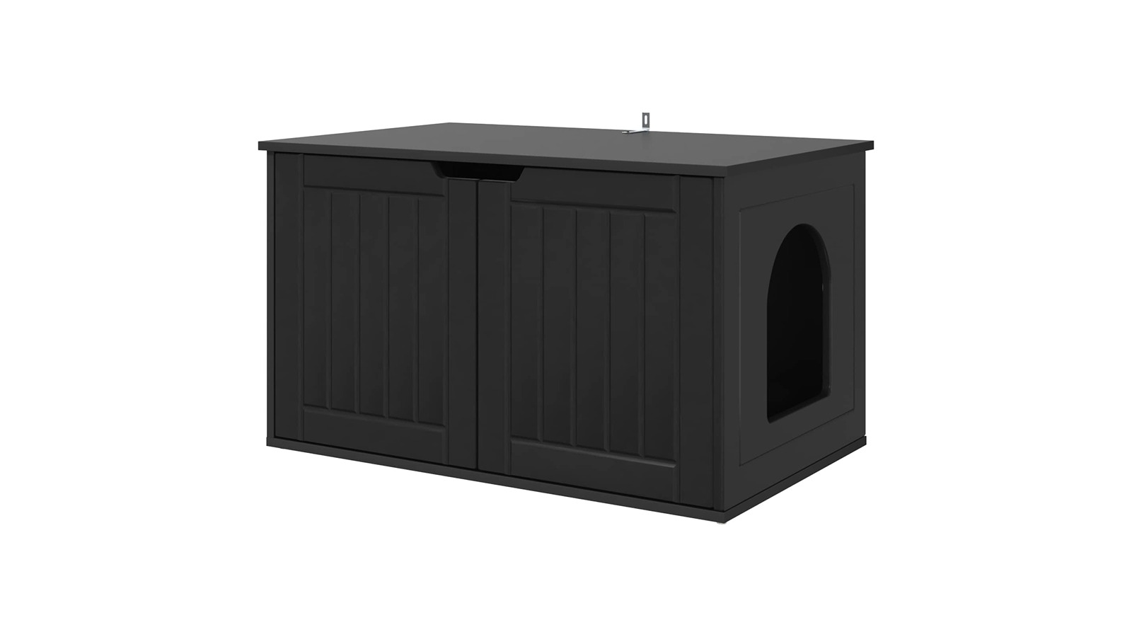 vidaXL Engineered Wood 85 x 55 x 50.5cm Cat House - Black