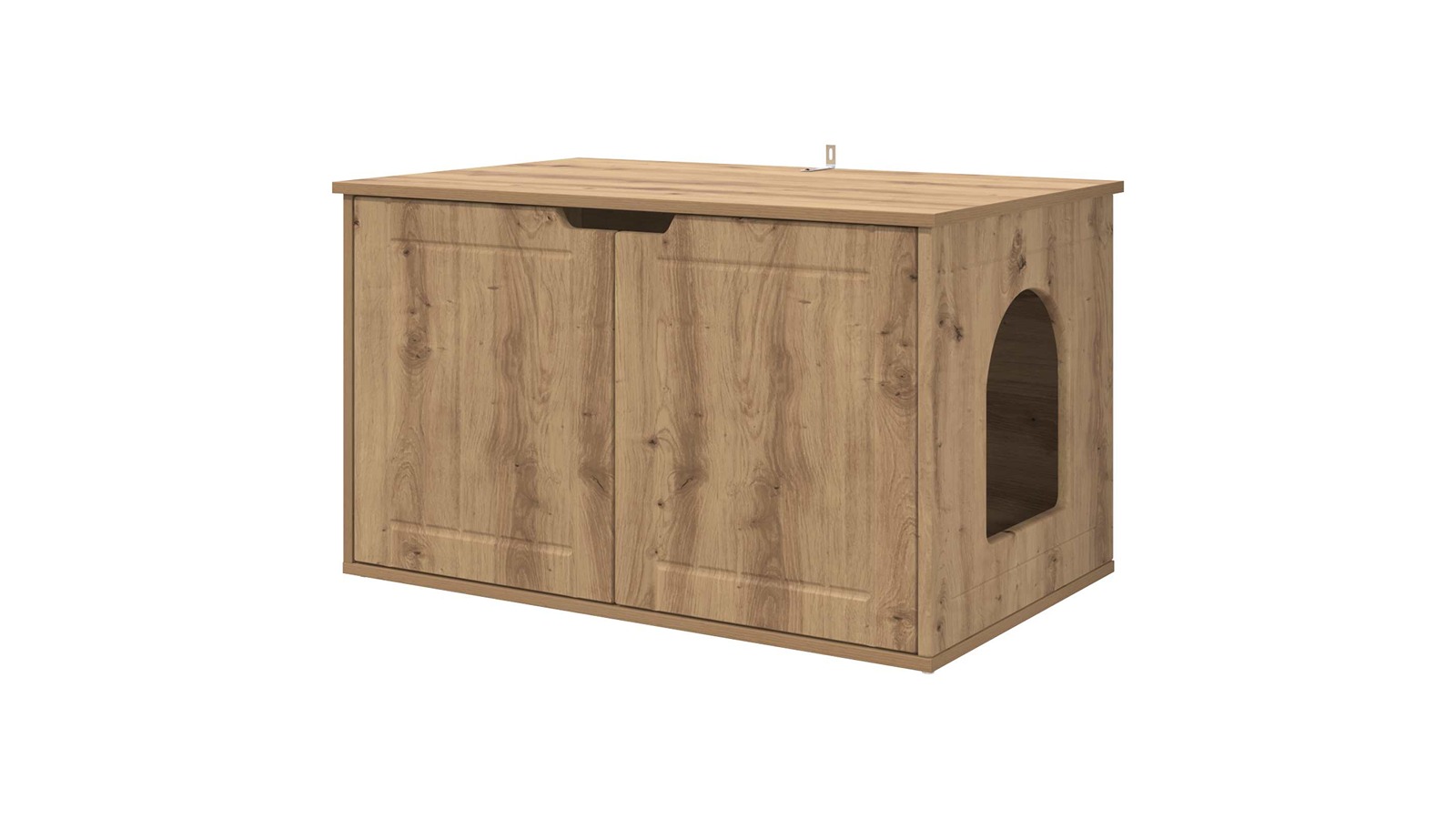 vidaXL Engineered Wood 85 x 55 x 50.5cm Cat House - Artisan Oak
