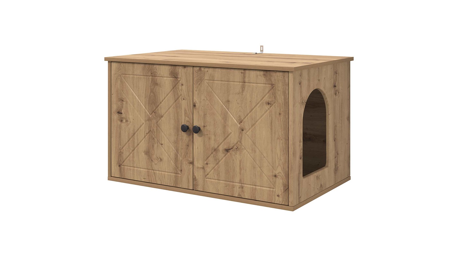 vidaXL Artisan Oak Engineered Wood 85 x 55 x 50cm Cat House