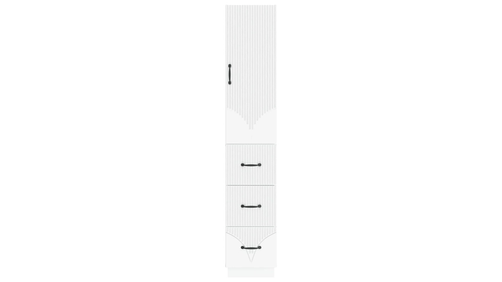 vidaXL 2 Piece White Engineered Wood 33 x 34.5 x 87cm Cabinet