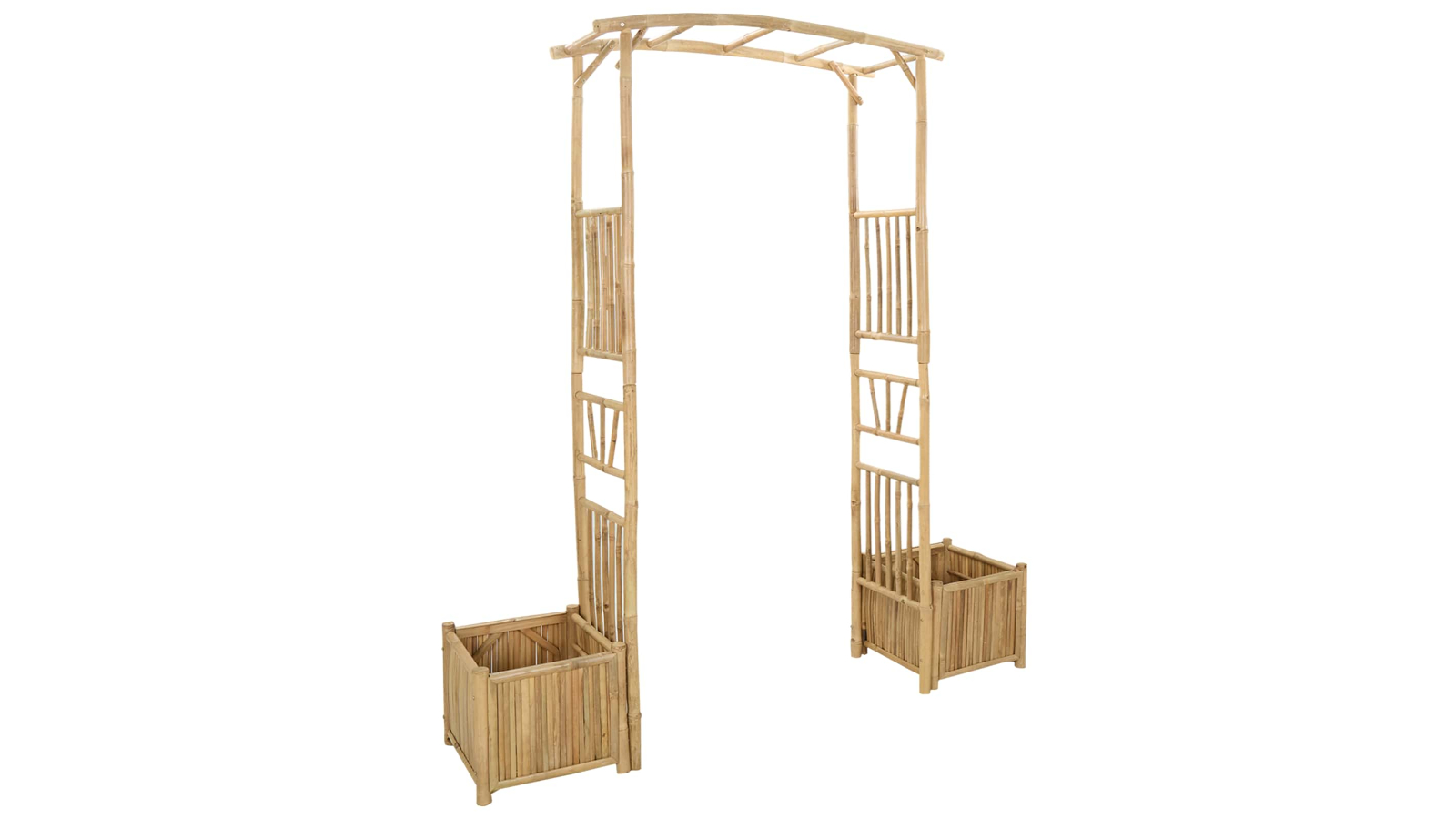 vidaXL Natural Bamboo 177 x 40 x 205cm Garden Arch