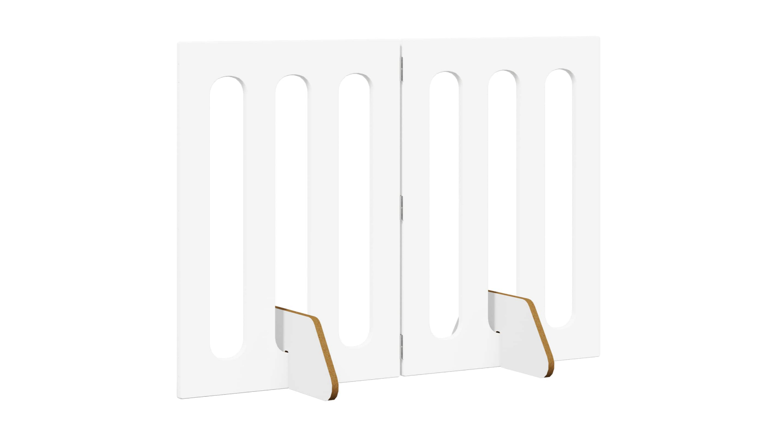 vidaXL 2 Piece White Folding Pet Fence - 100.5 x 38 x 70cm