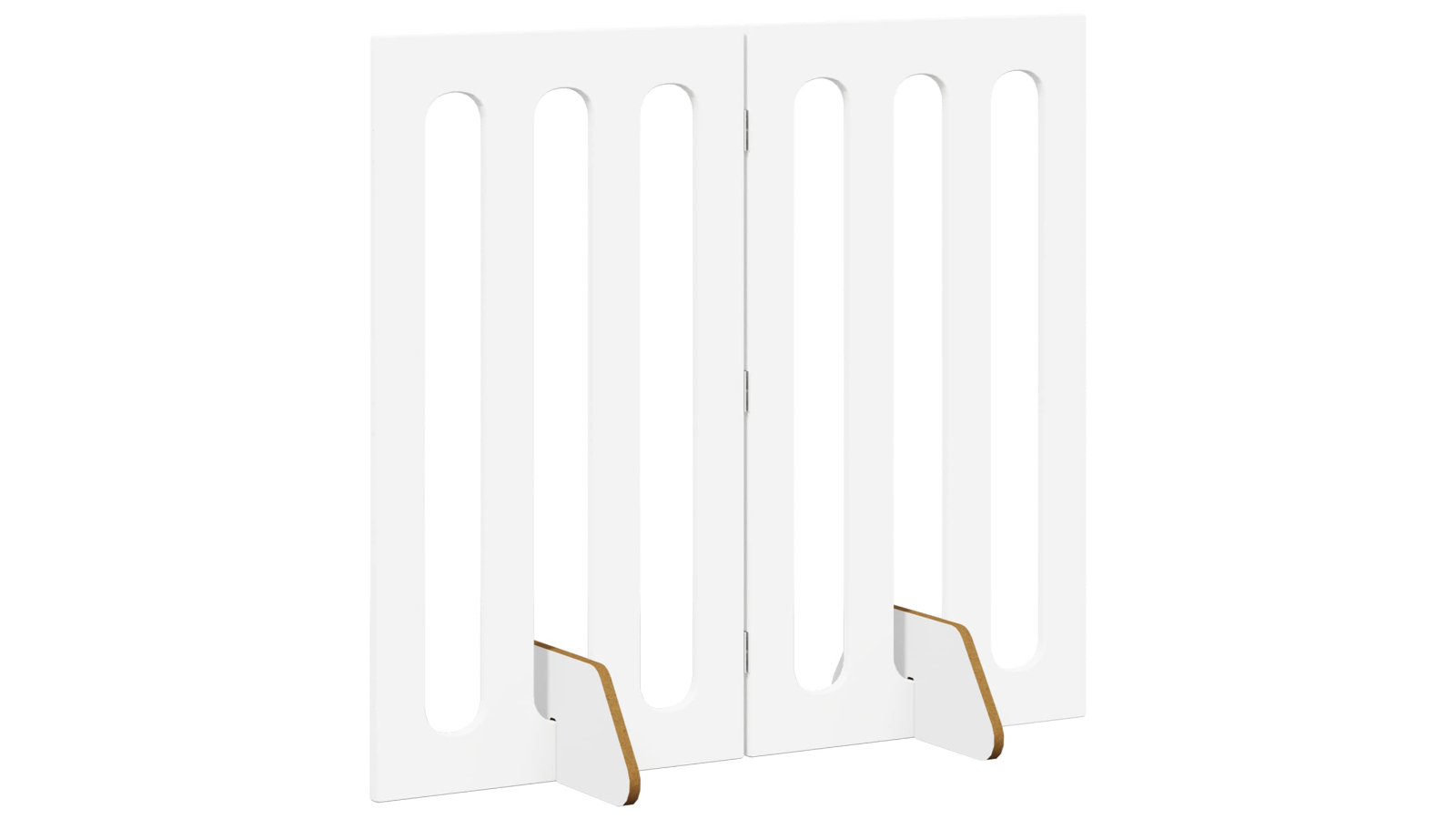 vidaXL 2 Piece 100.5 x 38 x 90cm Folding Pet Fence - White